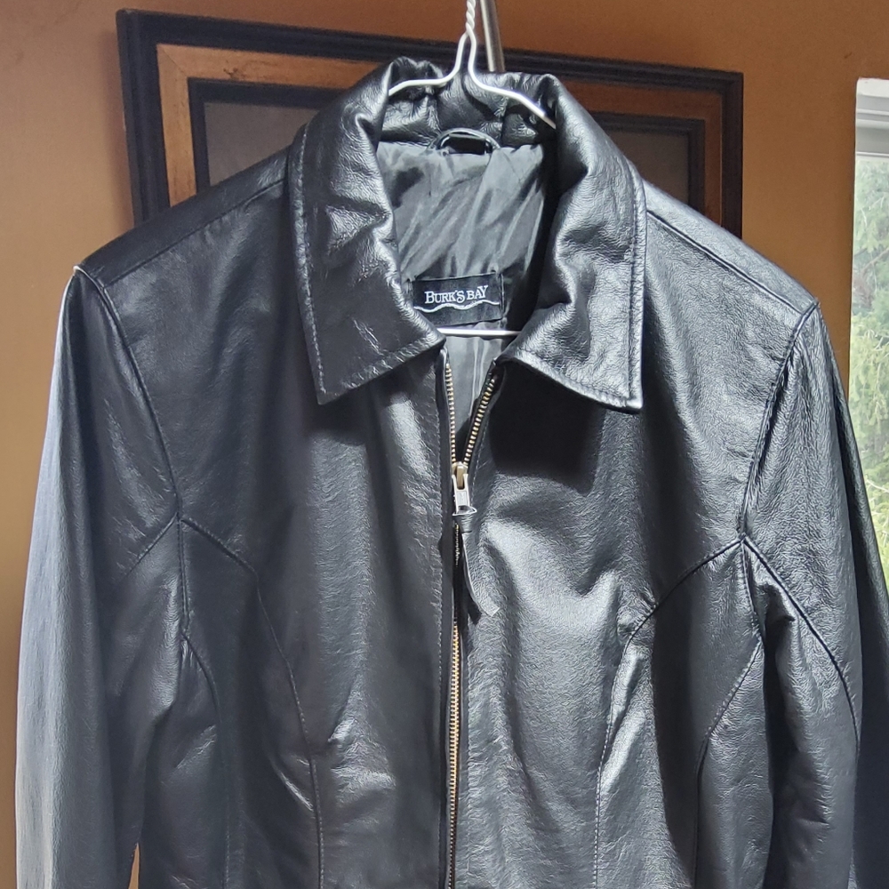 Burk's Bay Black Leather Jacket